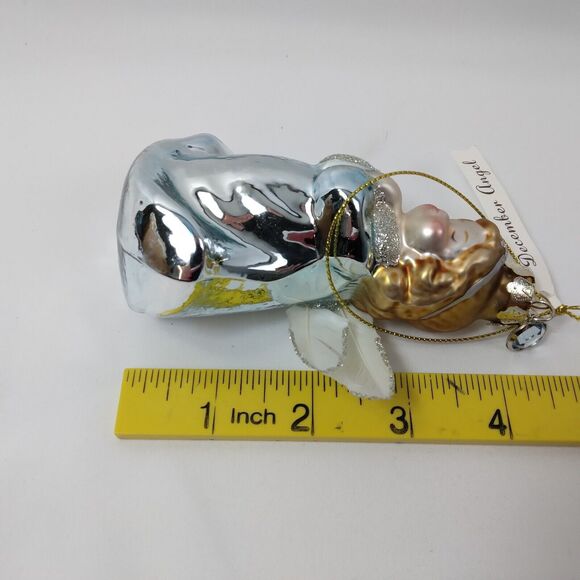 Demdaco Blown Glass December Angel Birthday Ornament The Mercantile Collection - Picture 10 of 11